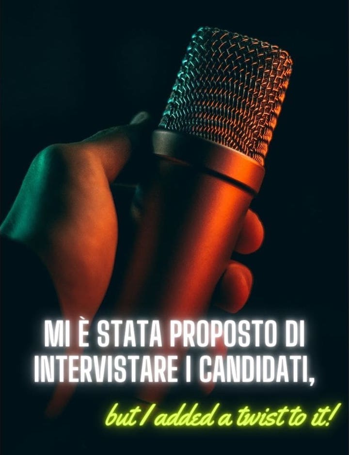 Intervista ai candidati: come funzionerà?